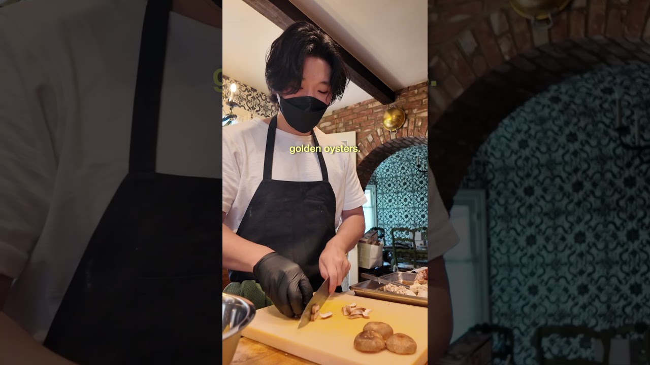 what I made today as a private chef in Beverly Hills. grilled achiote chicken. hoisin-sesame mush.