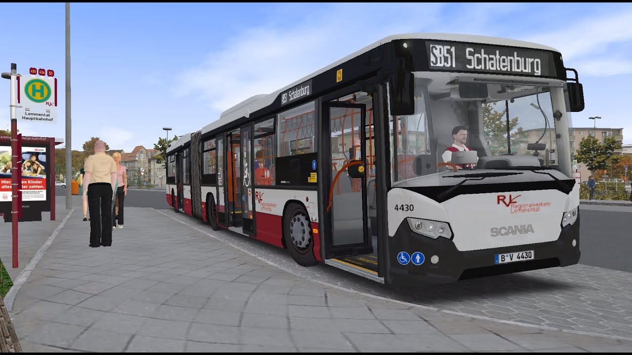 OMSI 2. Map Lemmental v3, Line SB51, Scania CityWide GN 14. Part 1