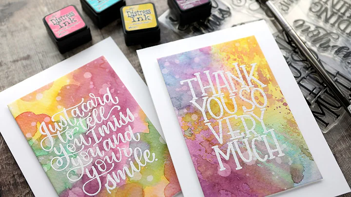 2 Methods for Watercolor Backgrounds with Distress Ink with Kristina Werner