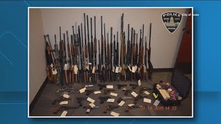Officers recover 51 firearms during arrest at Boise home, police say
