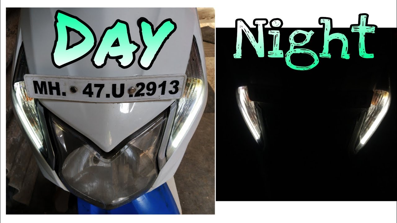 How to install daytime running light(DRL)in Honda dioVSDL98 YouTube