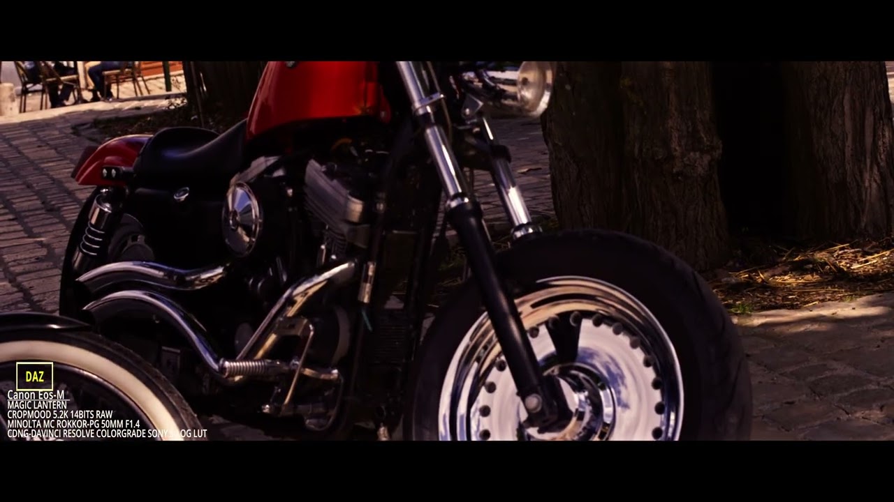 Beautiful Harley Davidson Magiclanternraw 5,2K 14Bits Minolta MC Rokkor 50mm