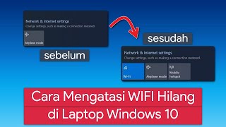 Cara Mengatasi Tombol WIFI Hilang di Windows 10