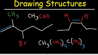 ⁣Organic Chemistry Drawing Structures - Bond Line, Skeletal, and Condensed Structural Formulas