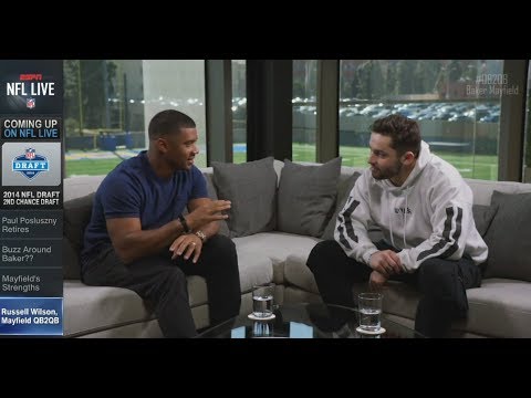 Russell Wilson & Baker Mayfield QB2QB | NFL Live | Apr 17, 2018
