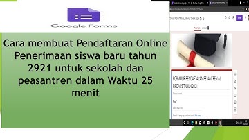 Tutorial membuat formulir Pendaftaran sekolah/pesantren secara online