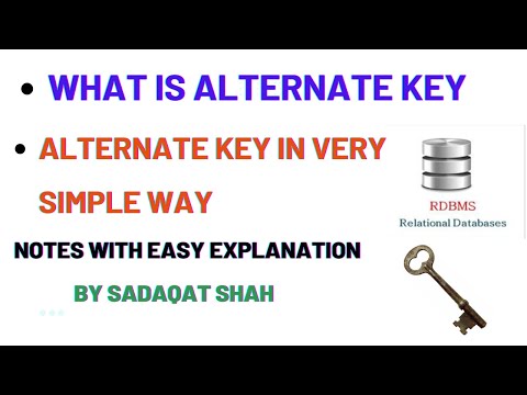 What is Alternate Key in Database || Alternate Key || Alternate key in DBMS || Database Tutorials