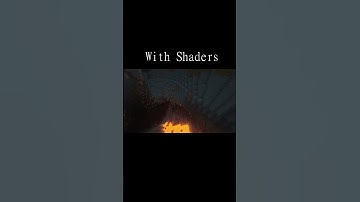 With Shaders vs Without Shaders in Minecraft #shorts #shaders #minecraft #shortvideo