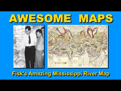 Harold Fisk's Amazing Mississippi River Map