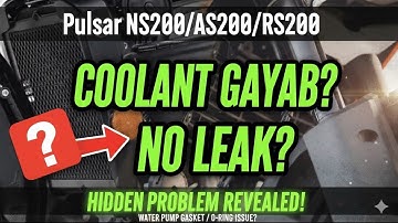 Pulsar NS200/AS200/RS200 Losing Radiator Coolant Without Any Leak? Hidden Problem Revealed!