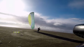 High Wind Flying Practice - Homemade Paramotor