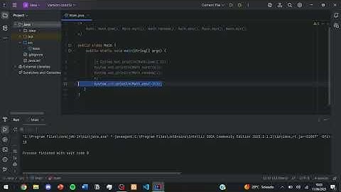 The Math Class in Java