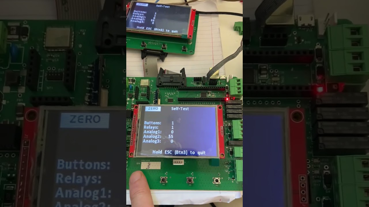 Graphic Display showing Self Test mode