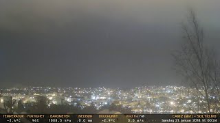 Timelapse Cam 2 - Natt til 21. januar 2018