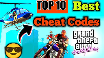 GTA Vice city | TOP 10 | Cheat Codes in pc | Best Cheat Codes in gta vice city