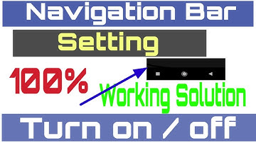 Navigation Buttons Are Turned Off || Navigation Bar kaise Used kare