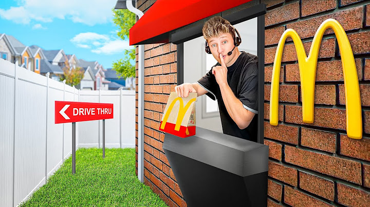 I Built a SECRET Drive Thru in my House!