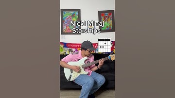 Thumbnail of Nicki Minaj - starships guitar tutorial