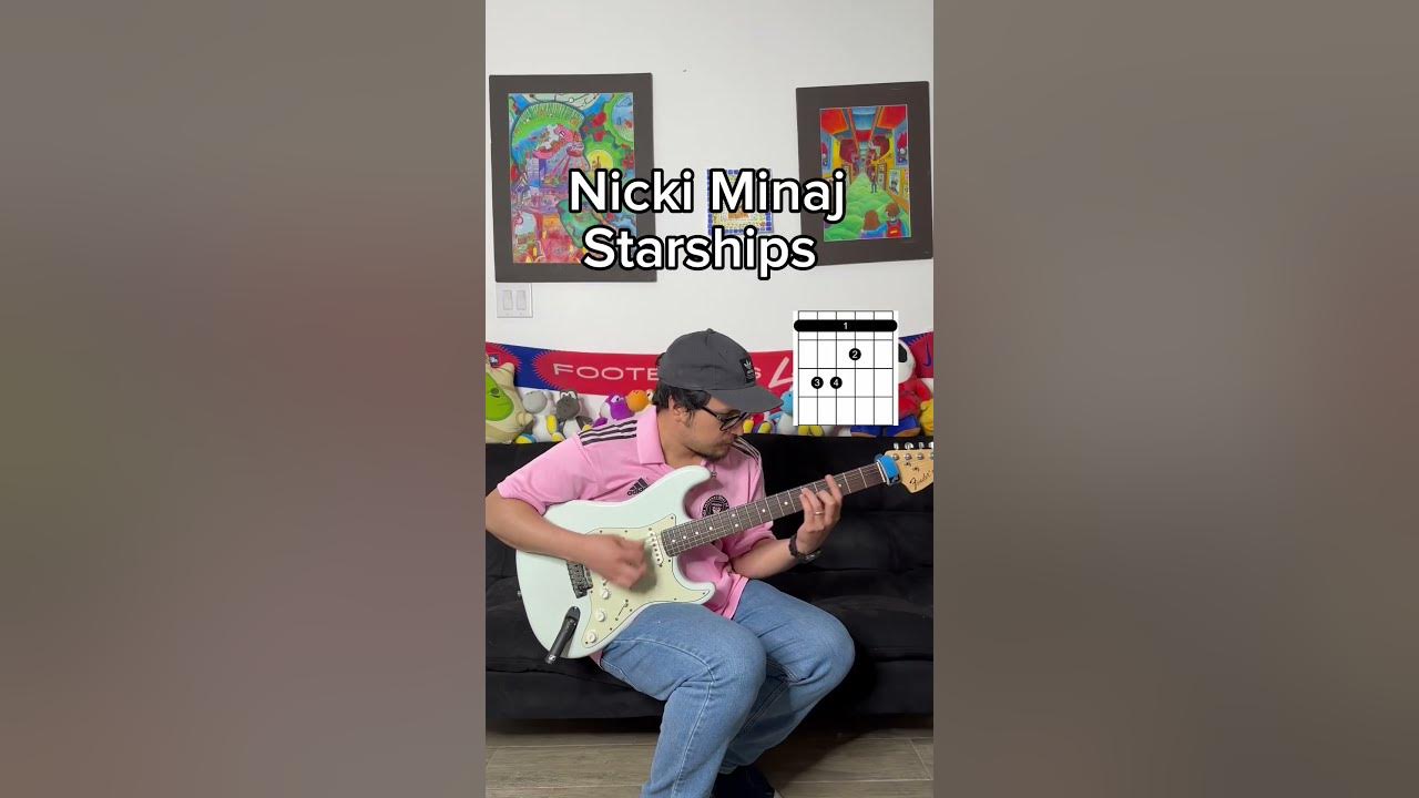 Nicki Minaj - starships guitar tutorial