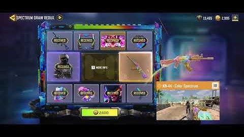 Buying Legendary KN-44 Color Spectrum | Spectrum Draw Redux | COD Mobile