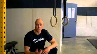 Inverted Ring Rows elbows wide