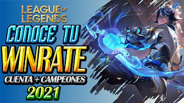Como ver o meu win rate LoL?