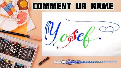 Yusef Name Signature Calligraphy Status | How to Draw, Cursive Calligraphy with Cut Marker