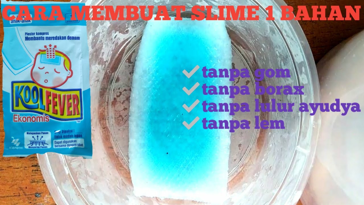  CARA MEMBUAT SLIME  1 BAHAN YouTube