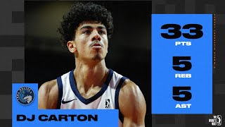 D.j. Carton Goes Off For 33 Pts - His Third 30 Pt Game In Four Outings