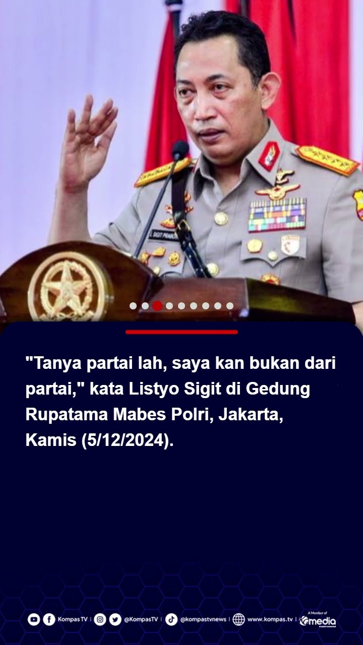 Kapolri Jenderal Listyo Sigit Jawab soal Parcok: Saya Bukan dari Partai #kapolri #pdiperjuangan