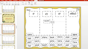 Within Word Pattern Demonstration Video
