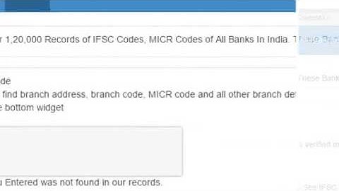 Find IFSC Codes for All Banks in India