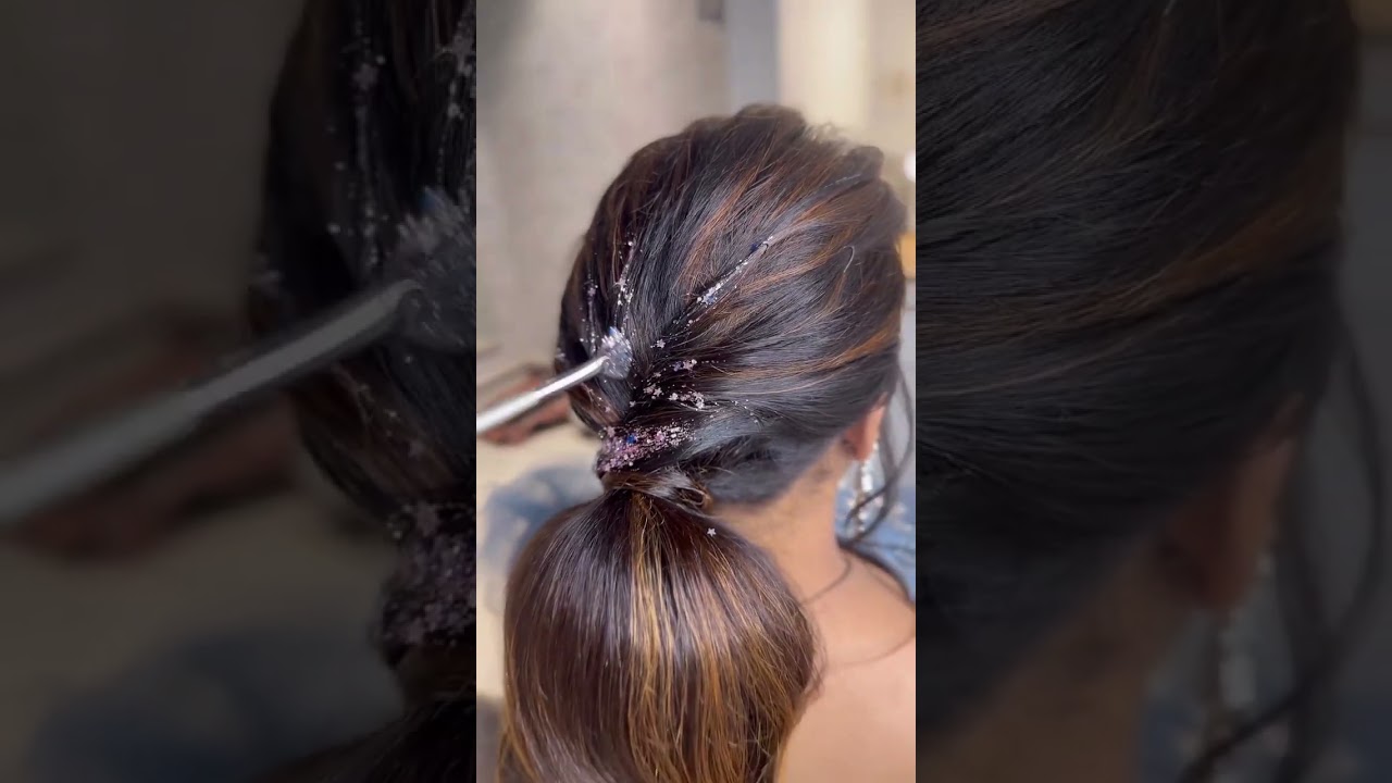 Glitter Ponytail Hairstyle!