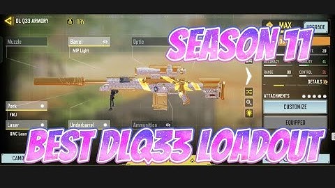Fastest DLQ33 Gunsmith attachment in cod Mobile the king of Sniper Call of duty  season 11 #dlq33