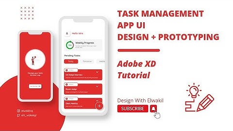Task Management App UI Design + Prototyping | Adobe XD Tutorial | UI/UX Design Tutorial