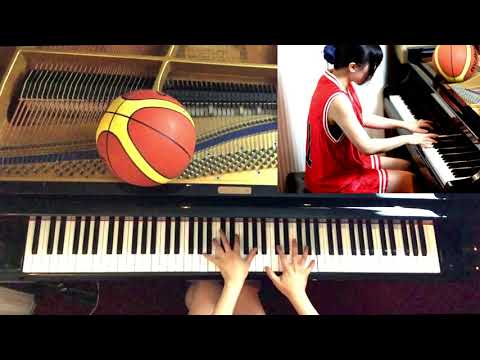 SLAM DUNK OP&ED Kimi ga Suki da to Sakebitai , Anata Dake Mitsumeteru Piano Cover Medley (lyrics)