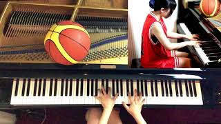 SLAM DUNK OP\u0026ED Kimi ga Suki da to Sakebitai , Anata Dake Mitsumeteru Piano Cover Medley (lyrics)