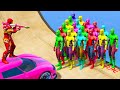 GTA 5 Gameplay Ragdolls RED SPIDERMAN VS IRON MAN (Euphoria Physics, Ragdolls Fails, Funny Moments)