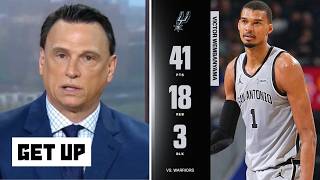 GET UP | Wemby is going to win NBA title + MVP! - Tim Legler reacts to Spurs beat Warriors 127-113