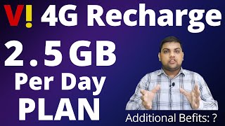 Recharge plan of Vi with 2.5GB data usage per day  Vi 4G recharge plan 2022 screenshot 5