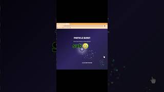 Interactive Particle Burst in JavaScript | Click Animation Effect 💥 #coding #shorts #programming