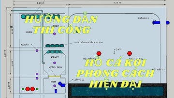 Cách Đi Đường Ống Công nghệ Lọc Chi Tiết Cho Hồ Koi Theo Phong Cách Hiện Đại