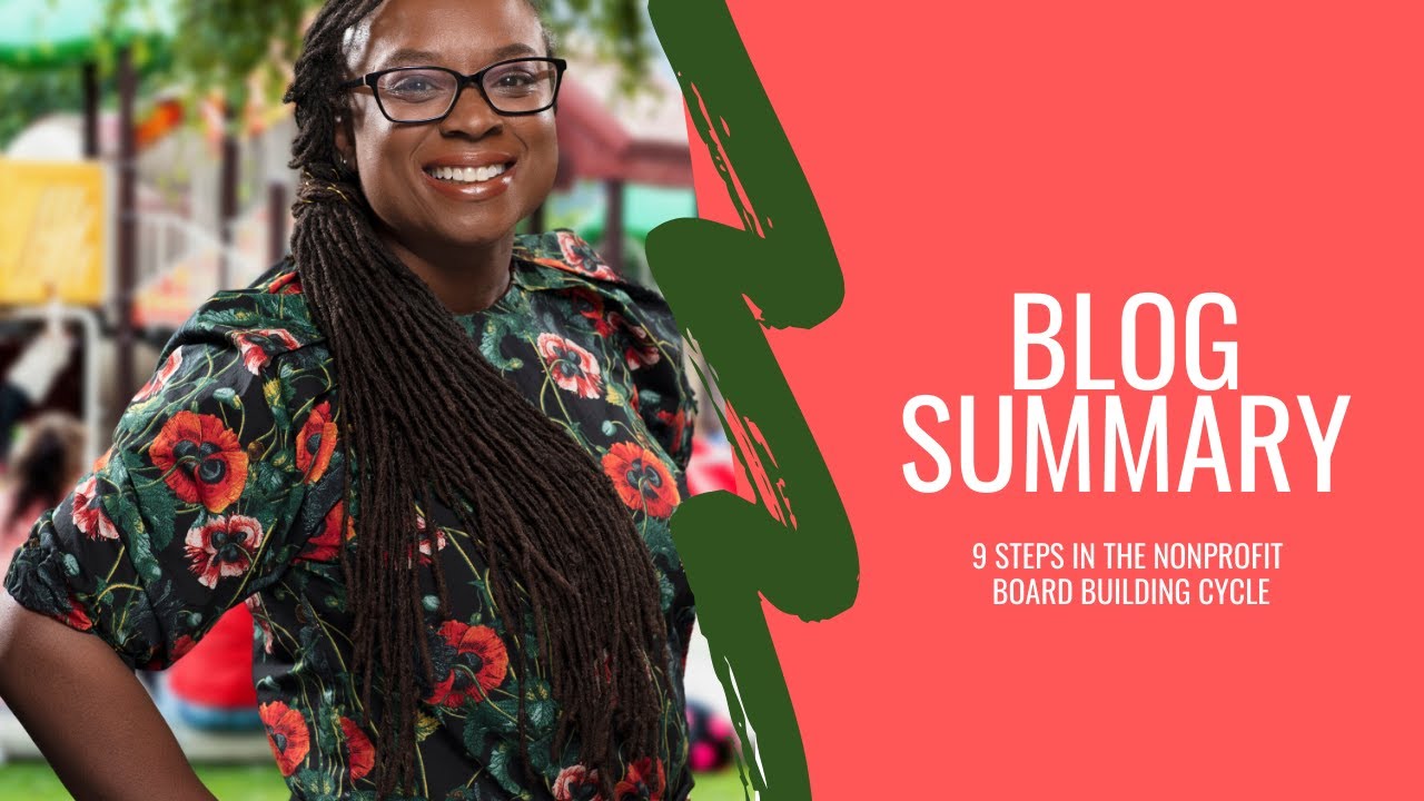 9 Steps in the Nonprofit Board Building Cycle YouTube