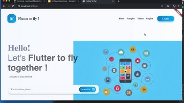 Part-1: Making Cross-platform Flutter Landing Page Responsive