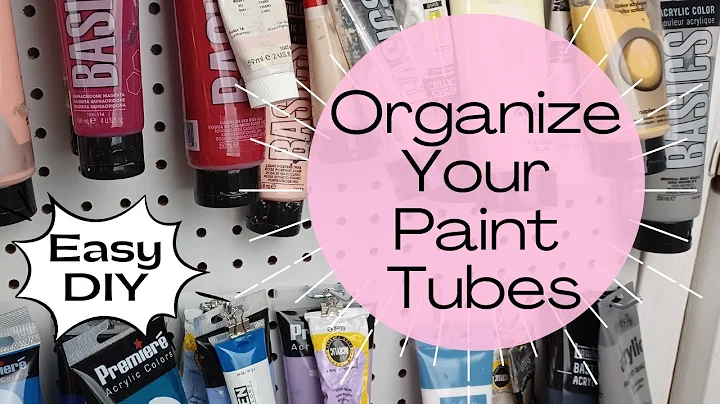 Acrylic Paint Storage DIY | Easy Way To Organize Your Tubes!
