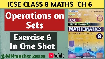 Operations on Sets | ICSE Class 8 Maths Chapter 6 | MN Math Classes | Easy Explanation with Examples