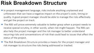 Risk Breakdown Structure