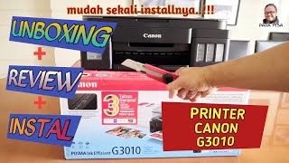 Unboxing Canon PIXMA G3010 | Printer All in One, System Infus, Wifi Direct, Super Irit Tinta !!