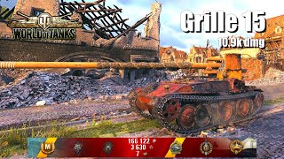 Grille 15, 10.9K Damage, 8 Kills, Himmelsdorf - World of Tanks