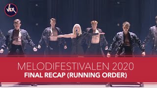 Melodifestivalen 2020 - Final Recap (Running Order)